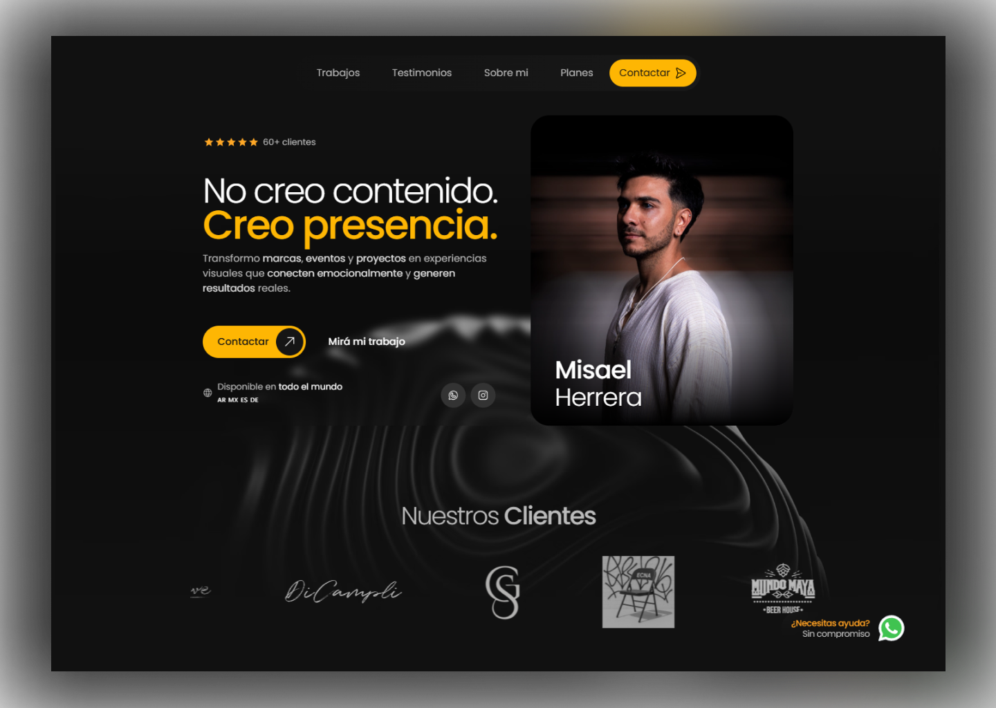 Hemidg Portfolio — sitio diseñado por Birik Studio