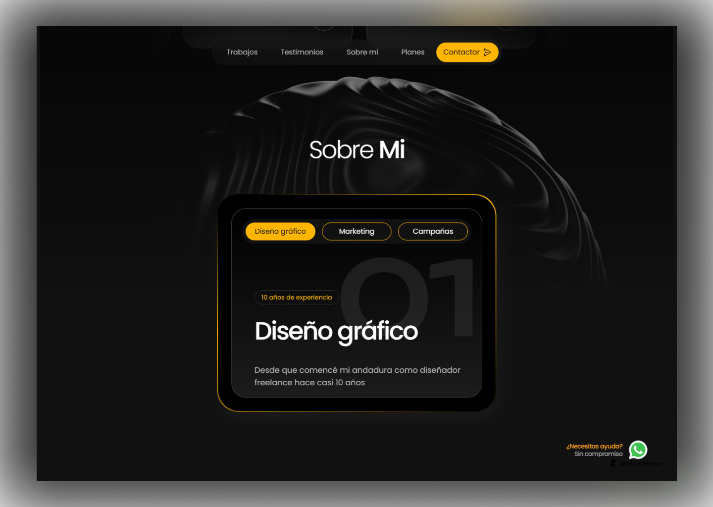 Hemidg Portfolio — sitio diseñado por Birik Studio